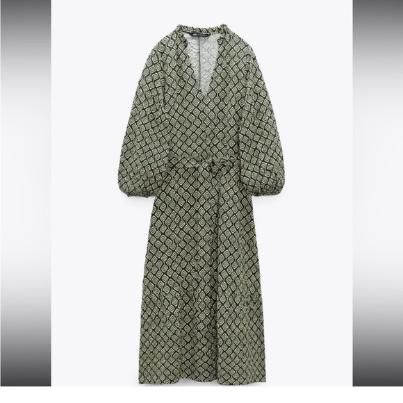 Zara geometric print dress Size XXL - Picture 10 of 13